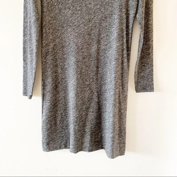 Eileen Fisher Dark Heather Gray Boatneck Sweater Dress Petite Small Wool Blend‎ - Picture 6 of 9